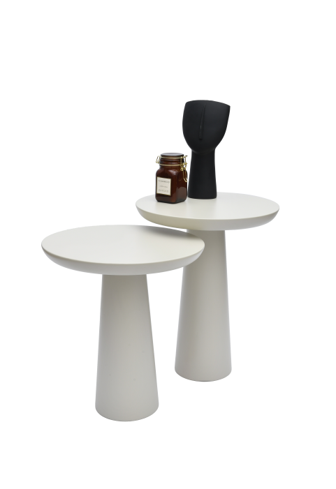Mink Mushroom Side Table