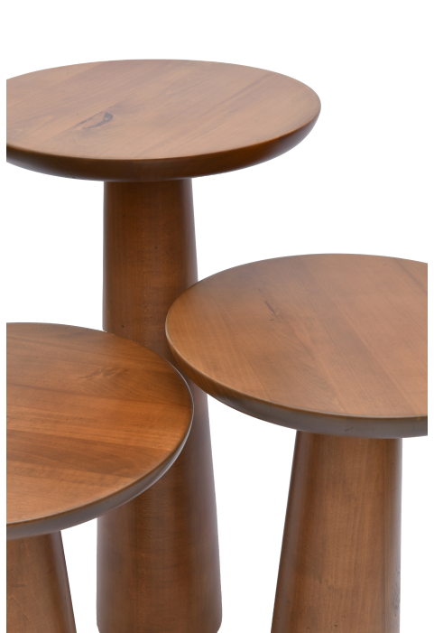 Walnut Mushroom Side Table