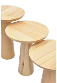 Natural Mushroom Side Table