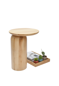 Natural Pineapple Side Table