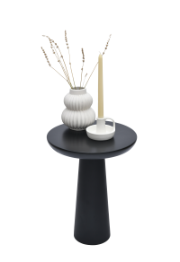  Black Mushroom Side Table