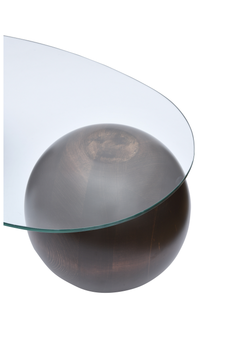 Dark Walnut Ball Coffee Table